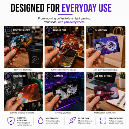 skin cover for debit & credit cards